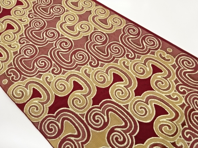 JAPANESE FUKURO OBI / WOVEN ABSTRACT / KAWASHIMA SELKON